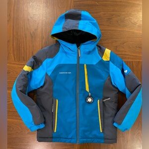 Obermeyer Boys Ski Jacket Size 8 Blue/Green I Grow